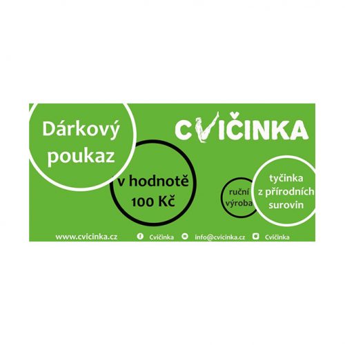 Dárkový poukaz 100 Kč na Cvičinka.cz - 1