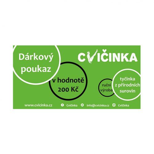 Dárkový poukaz 200 Kč na Cvičinka.cz - 1