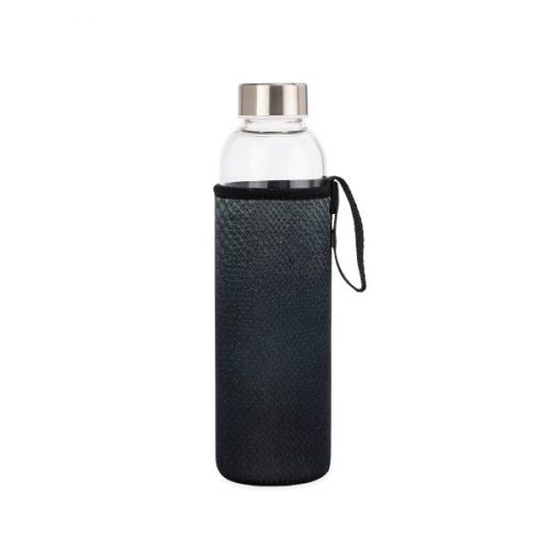 Kikkerland Skleněná láhev na vodu s hadím obalem 600 ml - 1