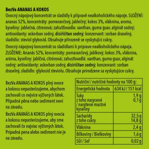 BezVa Ananas a Kokos 250 ml - 2
