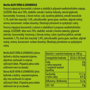 BezVa Aloe vera a Levandule 1000 ml - 3